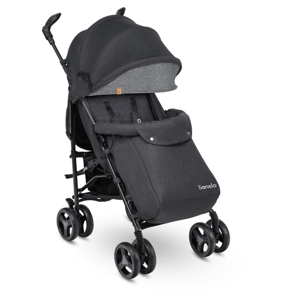 Коляска прогулочная Lionelo Irma Black/Dark Grey 