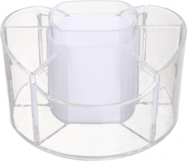 Органайзер для косметики Luna 14,8x14,8x9,2 см белый 