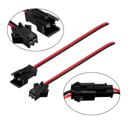 Комплект EMT Розьем с проводом 2р 22 черный 