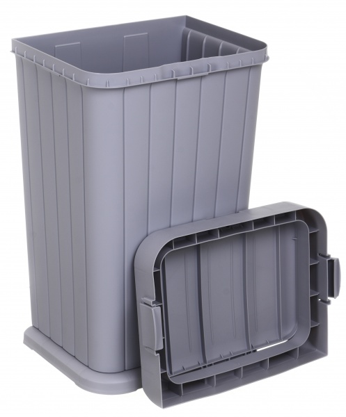 Кошик для білизни RIO Twins 36,1х27,3х58,1 см 40 л сірий 