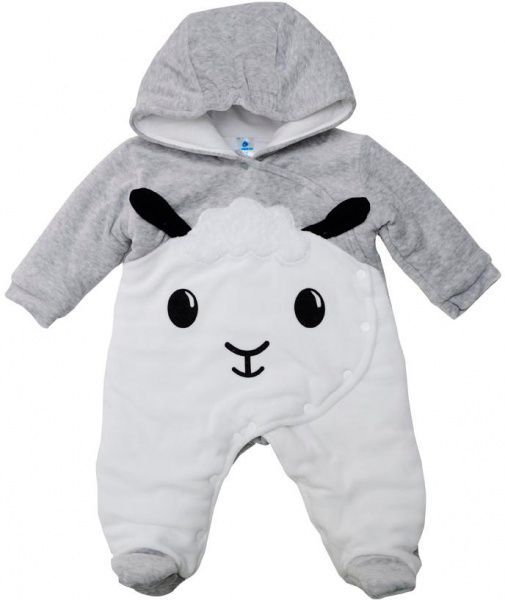 Комбінезон Minikin Овечка р.62 білий із сірим 1816804 