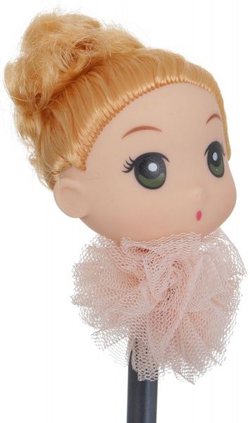 Ручка гелевая Кукла розовое платье 