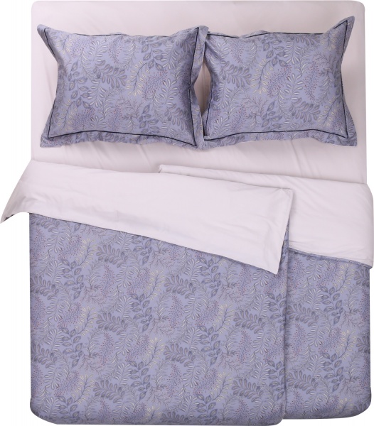 Комплект постельного белья Izeda семейный синий Lameirinho 