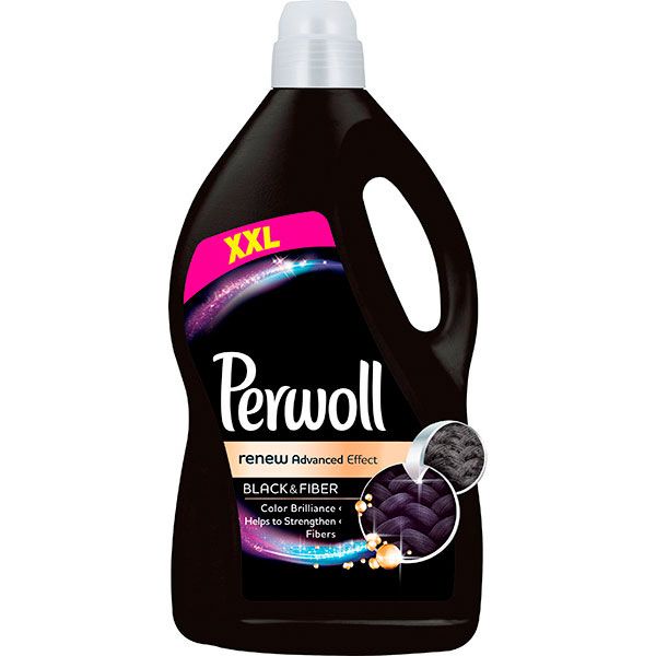 Гель для машинной и ручной стирки Perwoll для деликатной стирки для темных и черных вещей 3,6 л
