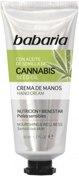 Крем для рук Babaria з олією насіння канабісу 50 мл