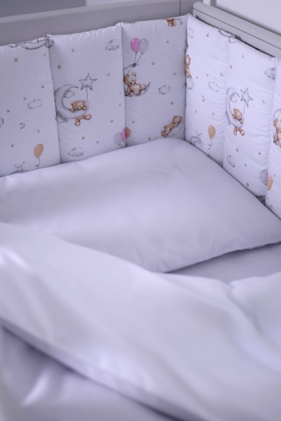 Комплект для детской кроватки Baby Veres Dreaming белый с разноцветным 222.06