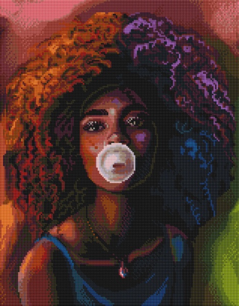 Алмазна мозаїка В стилі хуба-буба 40х50 см GF5434 Brushme 