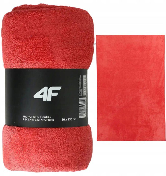 Полотенце пляжное 4FWSS25ATOWU051-33S 80x130 см красный 4F — фото 1
