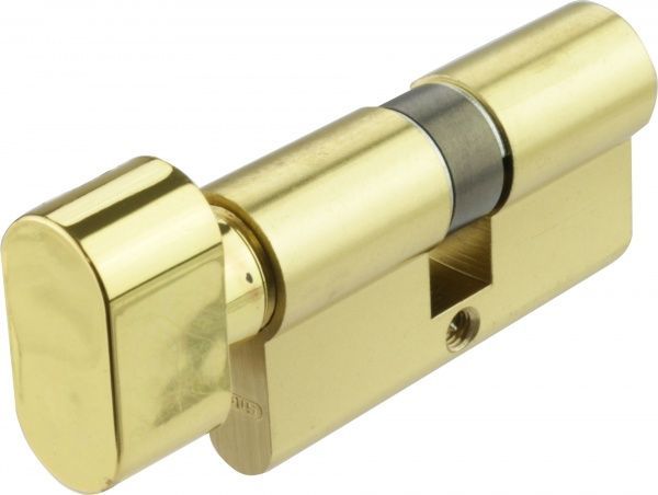 Цилиндр Abus KE50 30x30 ключ-вороток 60 мм матовая латунь