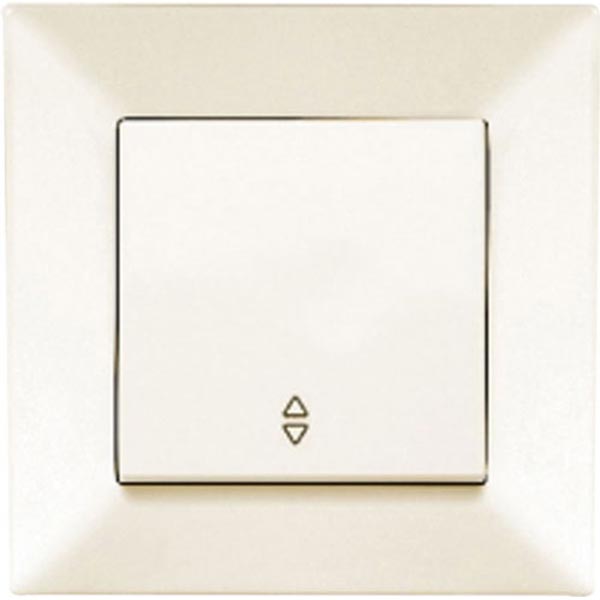 Вимикач одинарний Viko Meridian з підсвіткою кремовий