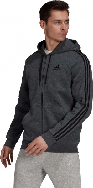 Джемпер Adidas M 3S FL FZ HD HB0042 р. M сірий