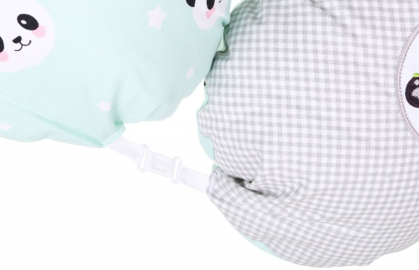 Подушка для годування Papaella Панда 30х190 см м'ятний 