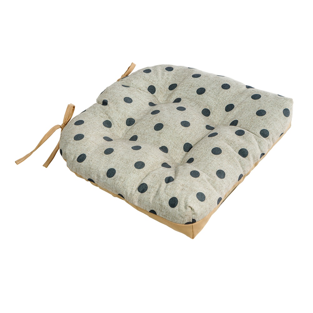 Подушка на стілець Ost-Fran 42х42x8 см лонета Magic arancia стьобана