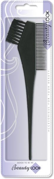 Кисточка для окрашивания волос Inter-Vion для окрашивания волос с гребешком 409773 409773 1 шт.