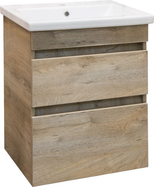 Тумба підвісна ScandiSPA TEXTURE-60+COMO-60 Oak