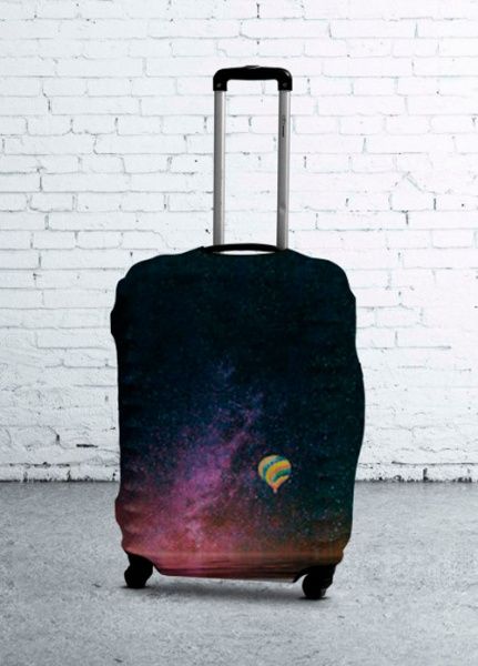 Чехол для чемодана Coverbag дайвинг Звездное небо 0404 м с принтом 