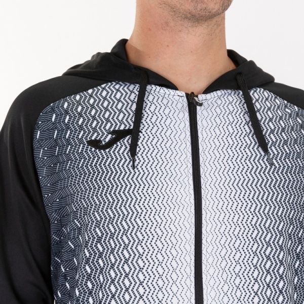 Джемпер Joma JACKET HOODED SUPERNOVA BLACK-WHITE 101285.102 р. 3XL чорнийбілий