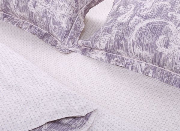 Комплект постільної білизни Grey Calla сімейний сірий Lameirinho 