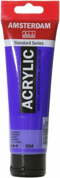 Краска акриловая № 504 Ультрамарин 120 мл Amsterdam Standart Royal Talens