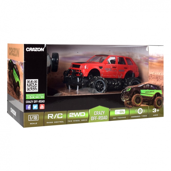 Автомобиль на р/у Crazon в ассортименте 17MUD22B 1:18