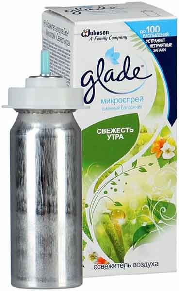 Сменный баллончик для микроспреем Glade Свежесть утра 10 мл