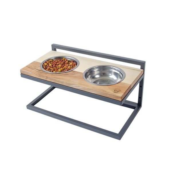 Миска подвійна 10 центів для Джека №5 S/M/L 2х600 мл графіт