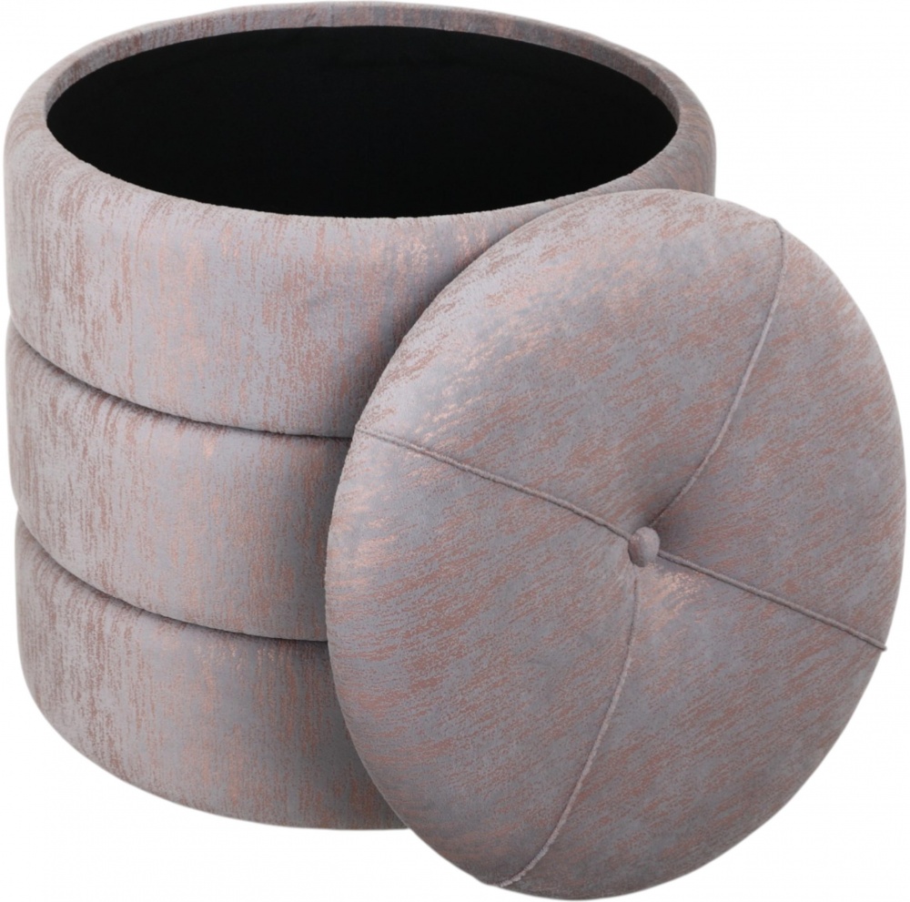 Скриня-пуф Sensio Barrel 440х440х440 мм світло-сірий (WA-028)