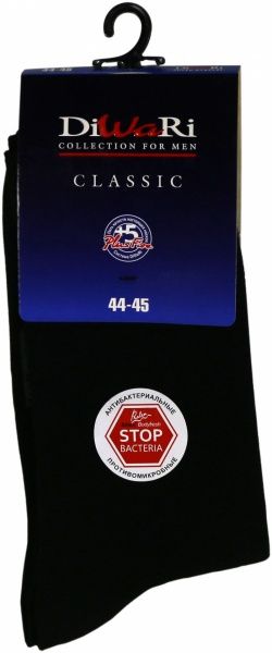 Шкарпетки Diwari CLASSIC 000 антибактеріальні р. 29 чорний 