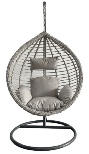 Кресло-кокон Indigo София серый