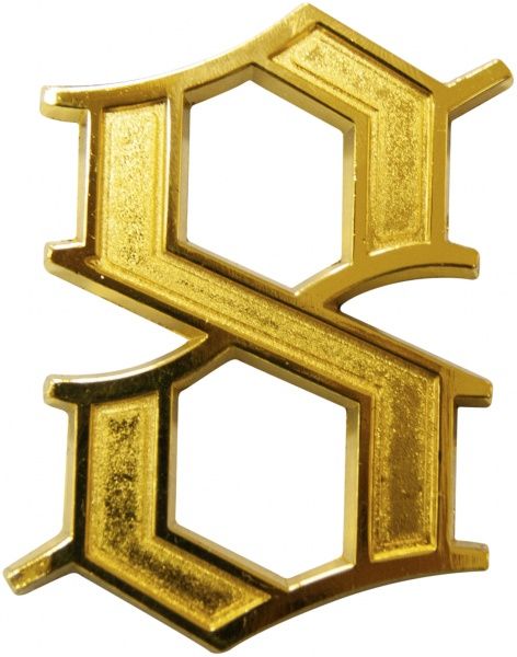 Цифра 8 цинк золотий 70 мм Larvij LNZ755 GP #8