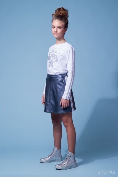 Спідниця Zironka р.140 синій металік 30-9041-3 