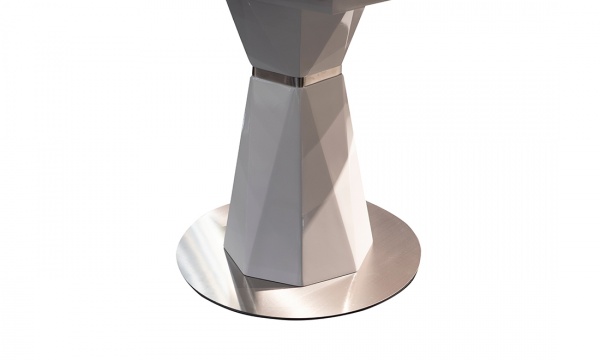 Стол обеденный Раунд Т7067 1000/1300х1000х760 белый 