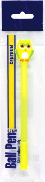 Ручка кулькова Centrum сова синя 0,7 мм 81860 
