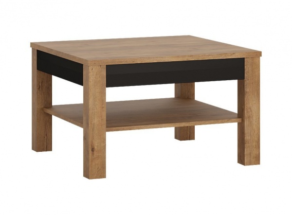 Стіл журнальний Havana HAVT01 дуб лефкас/чорний 750x750x476мм Meble Wojcik 