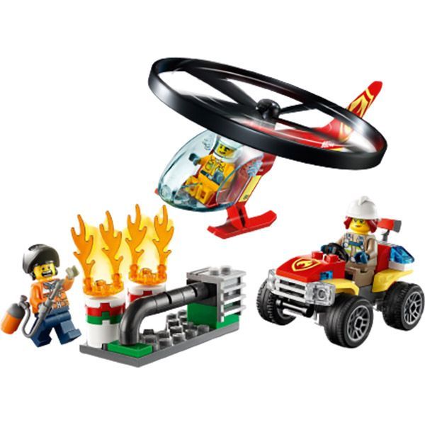 Конструктор LEGO City Пожарный отряд на вертолете 60248