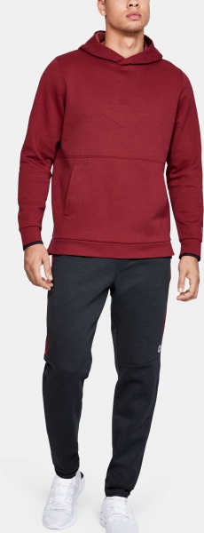 Джемпер Under Armour Athlete Recovery Fleece Graphic Hoodie 1344145-610 р. XL червоний