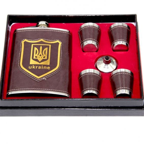 Набор подарочный Патриотическая фляга с рюмками TZ-01