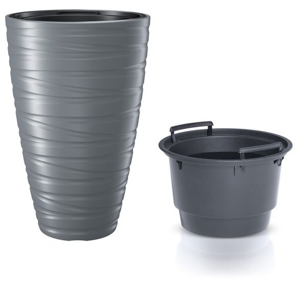 Горшок для цветов Prosperplast MAZE 375х579 мм круглый бетон 