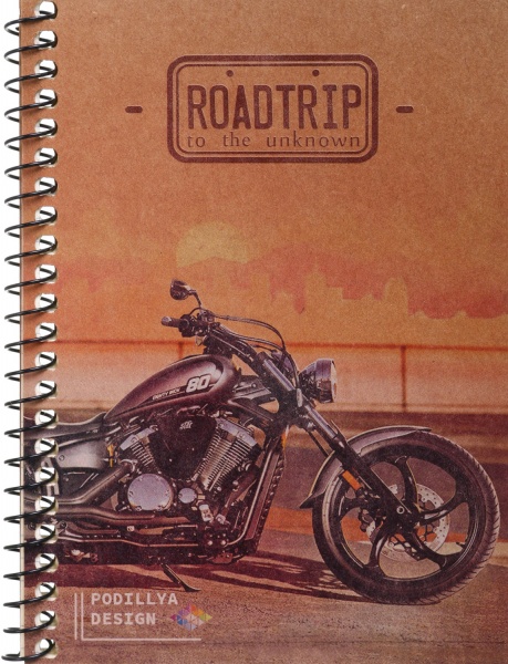 Тетрадь школьная Крафт А6 на пружину 60 листов в клеточку