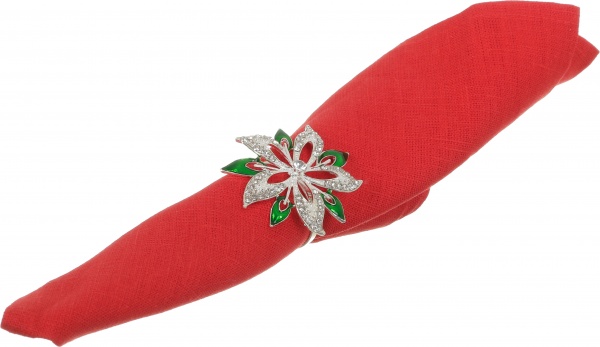 Кільце для серветок Diamond Green Flower YQU9166-2