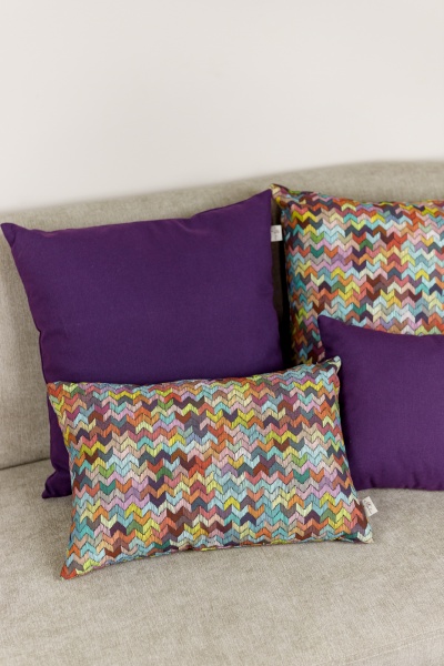 Подушка декоративная фиолет 45x45 см разноцветный Прованс 