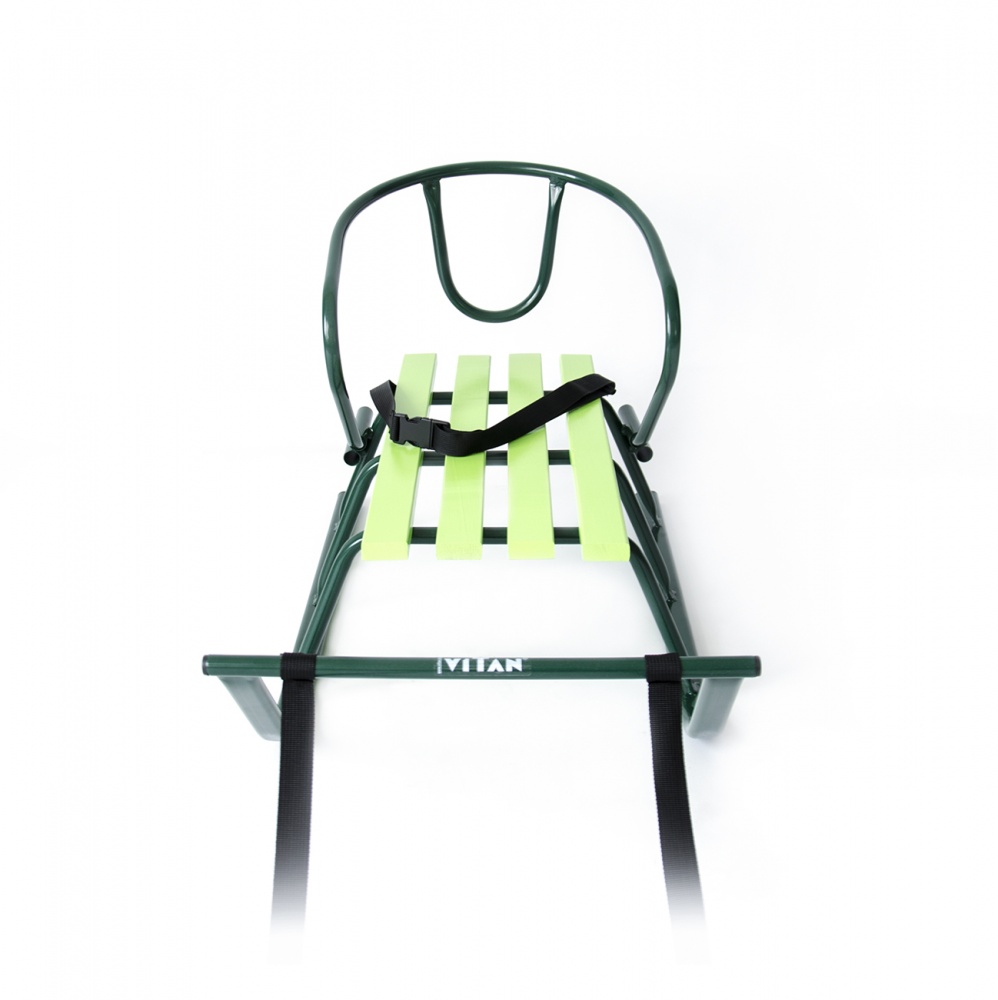 Санки Vitan Лайка зеленая + спинка