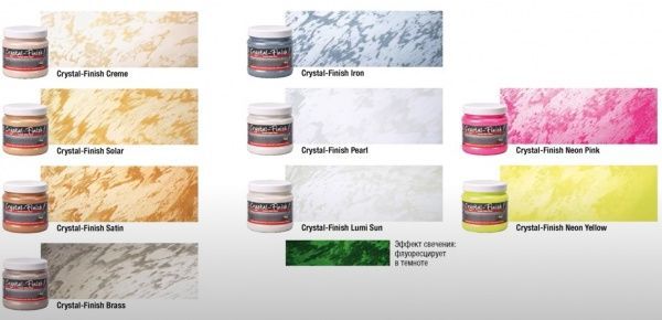 Декоративна фарба PUFAS Crystal Finish зі скляними кристалами 0,75 л