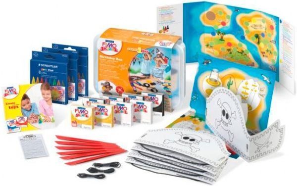 Набір пластики Fimo для проведення Дня народження Пірат 8 кольорів 42 г 