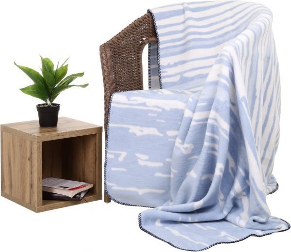 Плед Fresh Ink Fading 150x200 см блакитний із білим Biederlack 