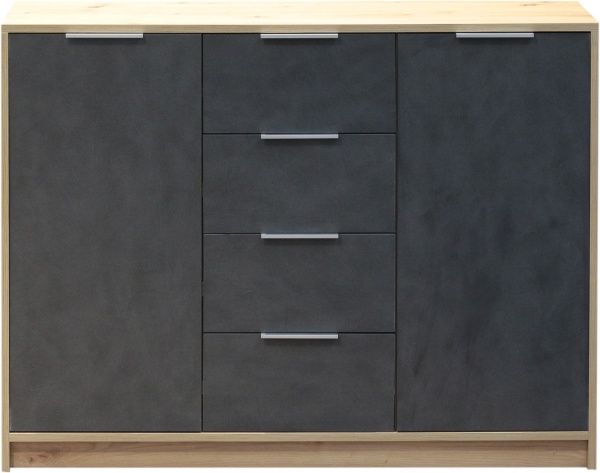 Комод Матера 1148х354х883 см дуб артизан/матера 