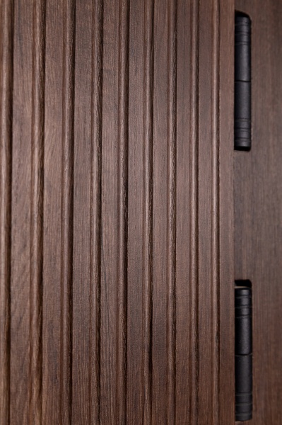 Двері вхідні Revolut Doors В-617 мод. 234-237 дуб тютюн / дуб немо срібний 2050x850 мм ліві