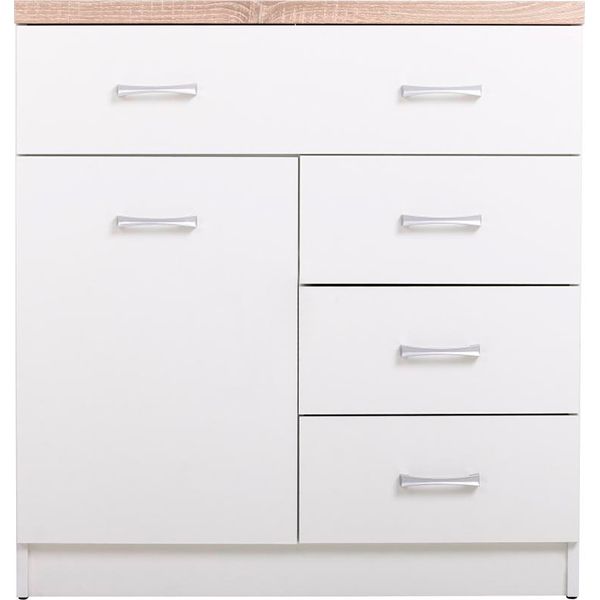 Комод VMV Holding Top Mix KOM 1D4S дуб сонома/белый 