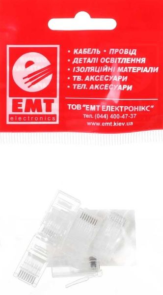 Штекер компьютерный EMT RJ 45 8p8c 6CAT 5 шт./уп.