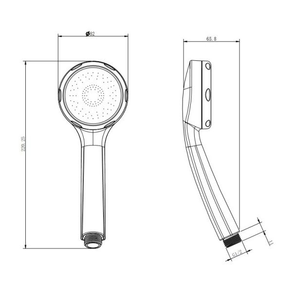 Ручной душ Koller Pool SH0533 (1 режим) 